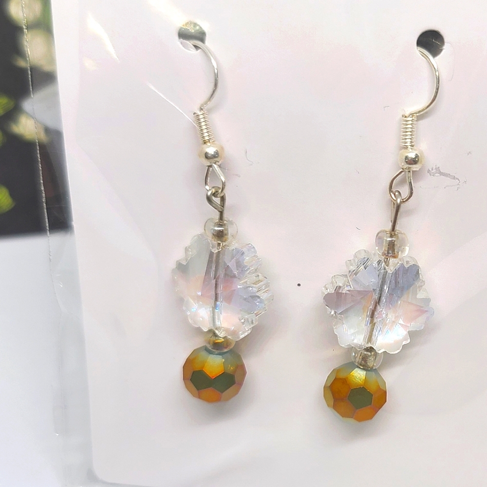 🆕️ Crystal Snowflake Earrings A1